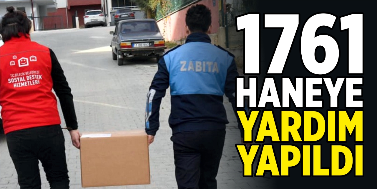 1761 haneye yardım yapıldı