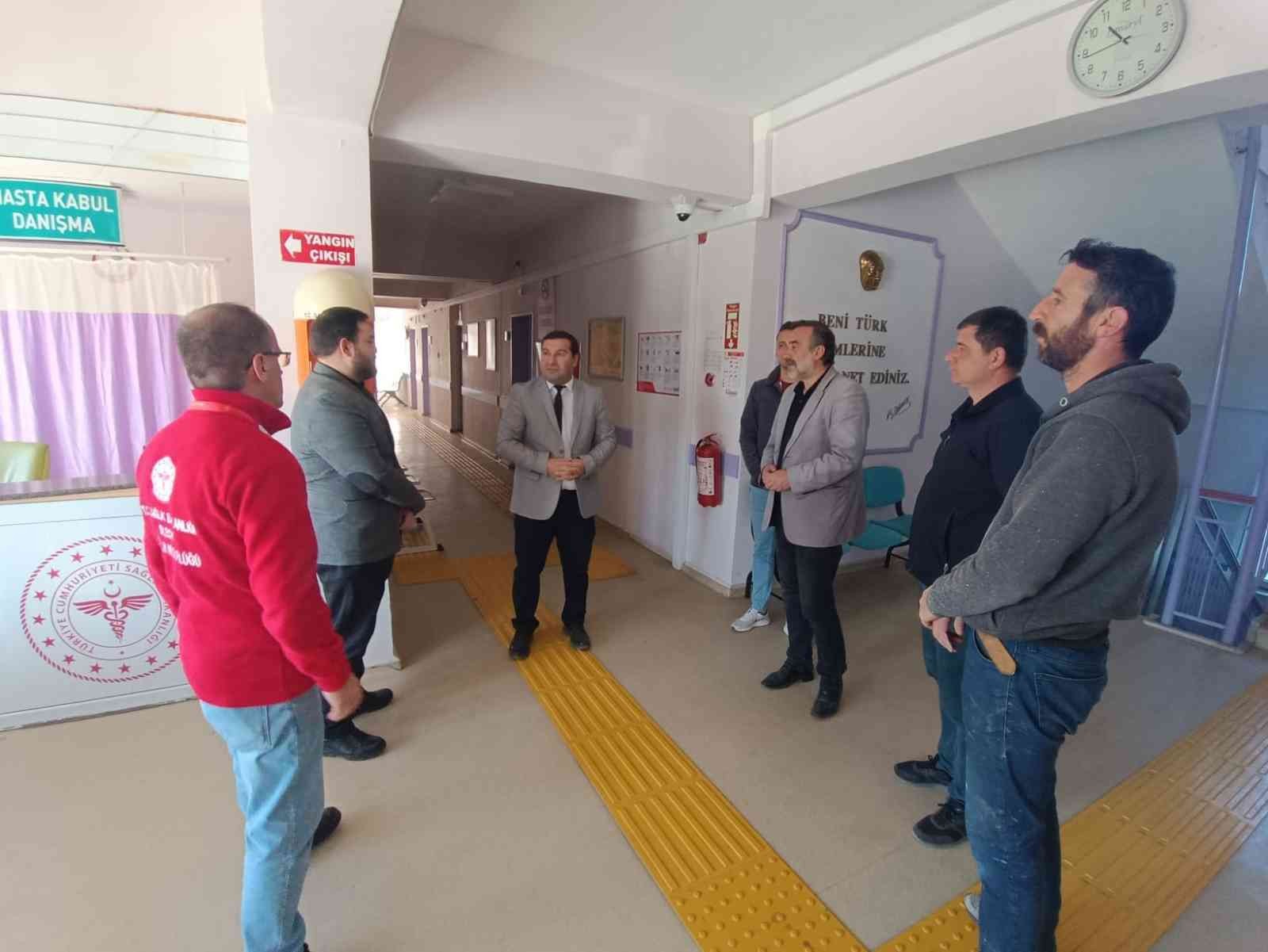 Kaymakam Altay, Pazaryeri Devlet Hastanesi’nin eksiklerini tespit etti
