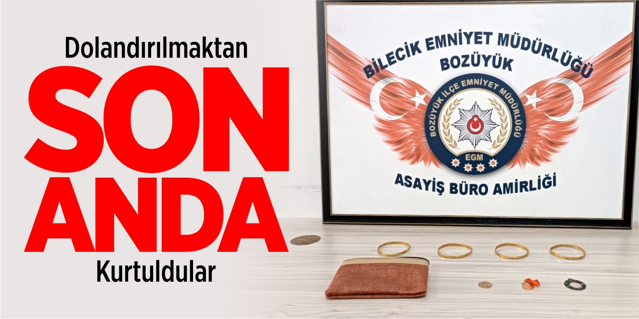 Dolandırılmaktan son anda kurtarıldılar