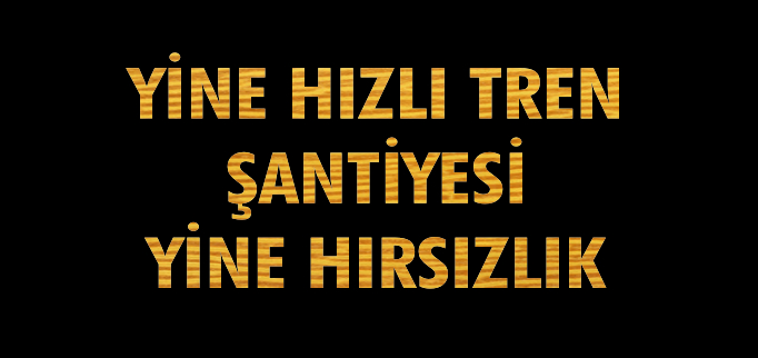 YHT HATTNDAN KABLO HIRSIZLIĞI