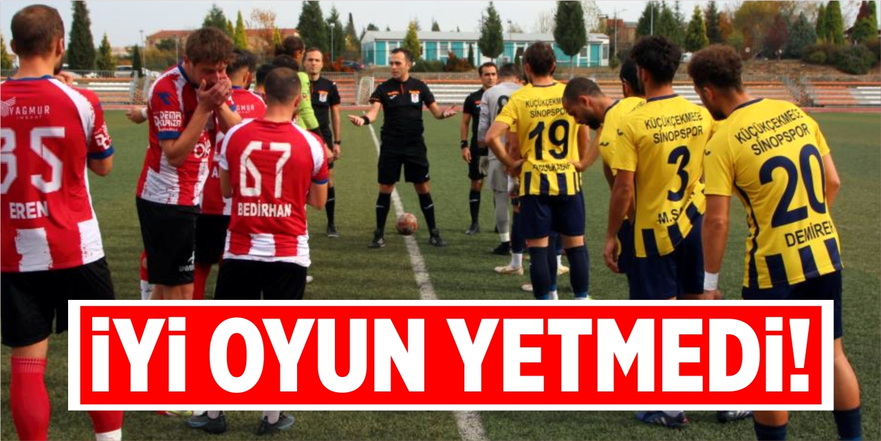 İyi oyun yetmedi