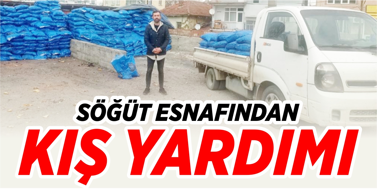 Söğüt esnafından kış yardımı