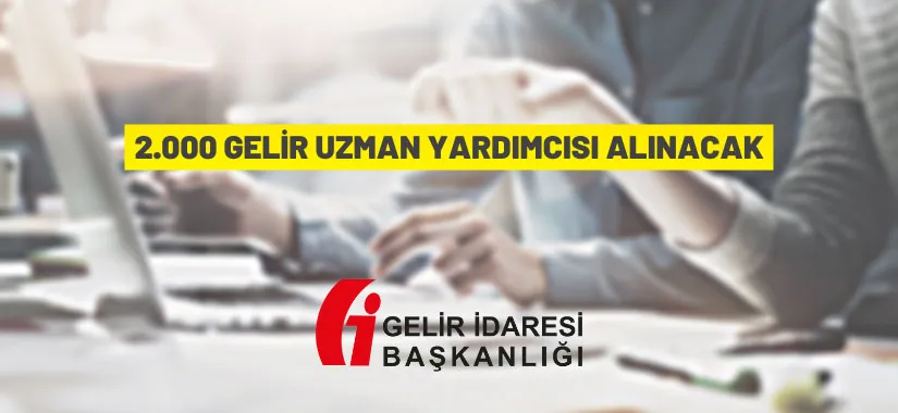 Gelir İdaresi Başkanlığı'ndan personel alım ilanı