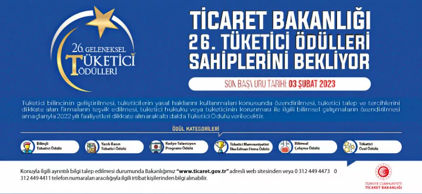 26. Tüketici Ödülleri sahiplerini bekliyor