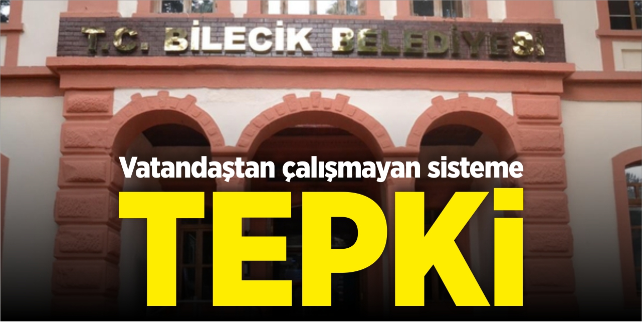 Vatandaştan çalışmayan sisteme tepki!