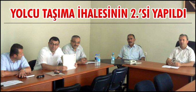 YOLCU TAŞIMA İHALESİ YAPILDI