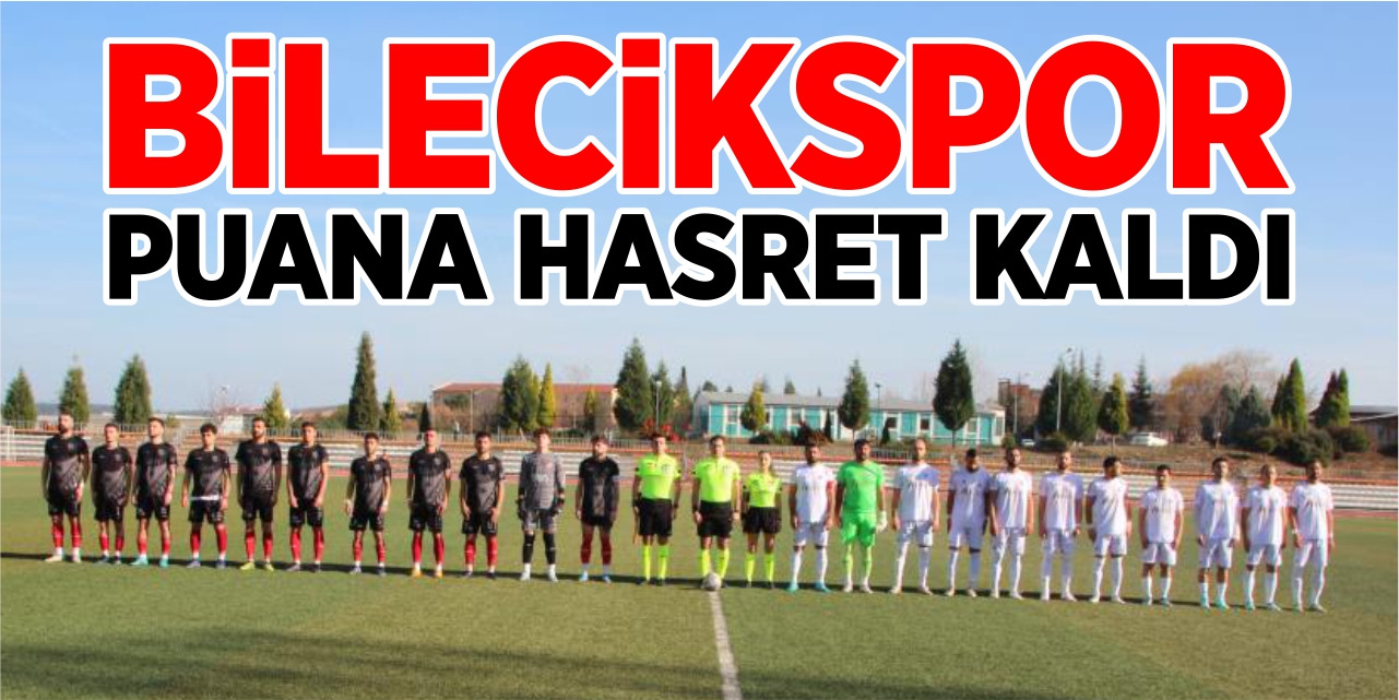 Bilecikspor puana hasret kaldı