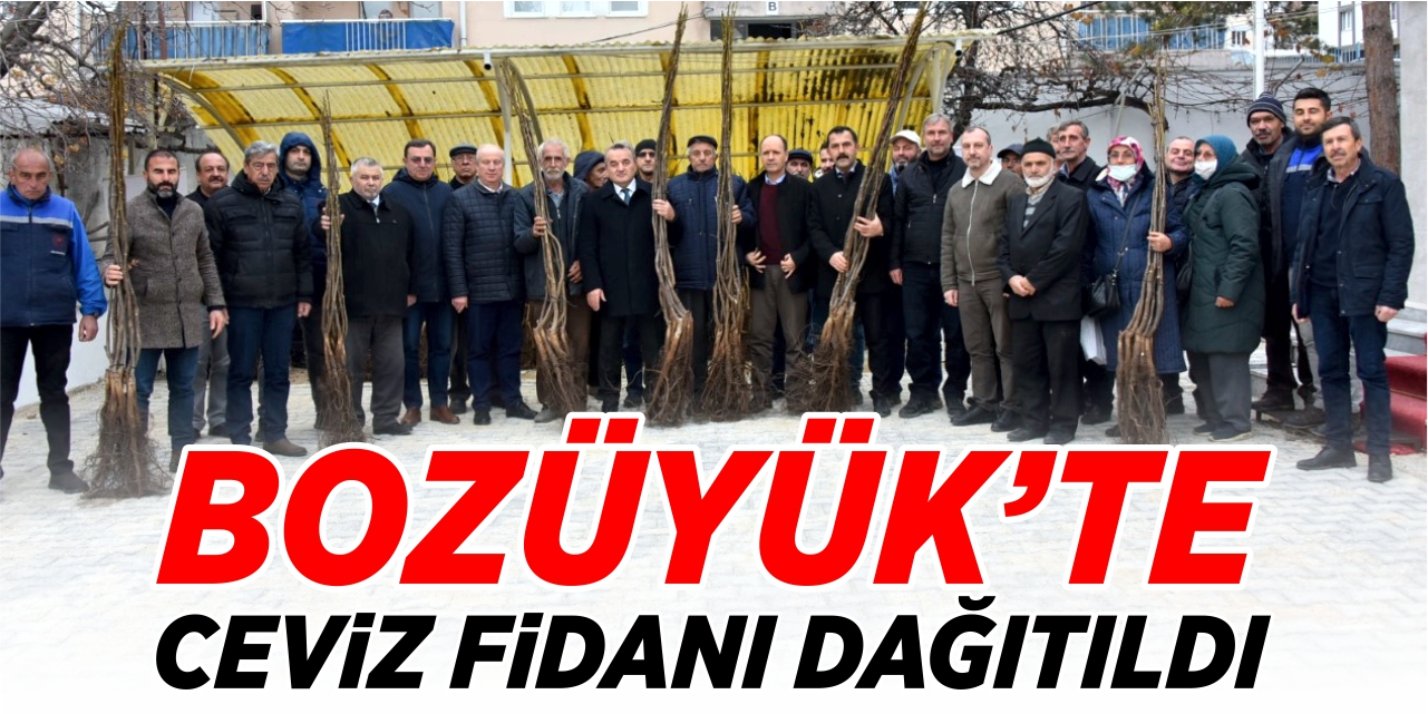 Bozüyük'te 898 adet ceviz fidanı dağıtıldı