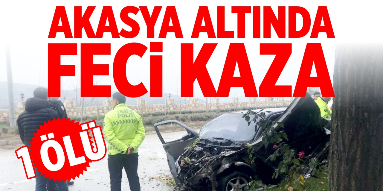 Akasya altında feci kaza: 1 ölü