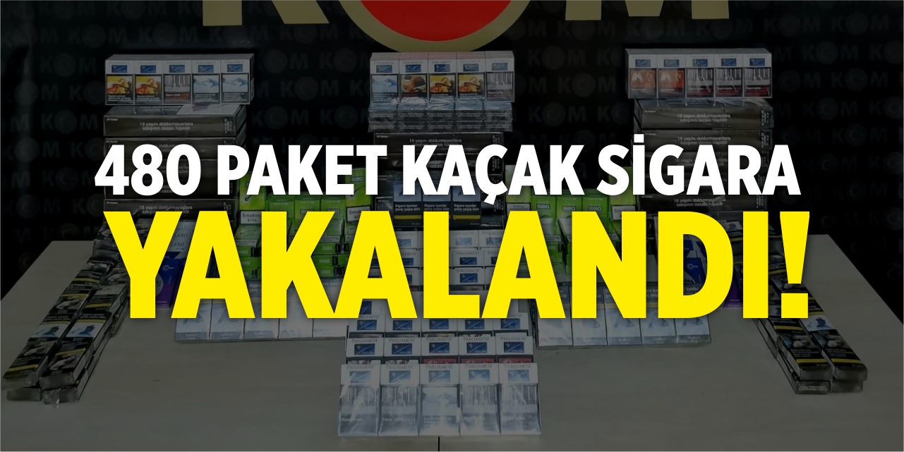 480 paket kaçak sigara yakalandı!