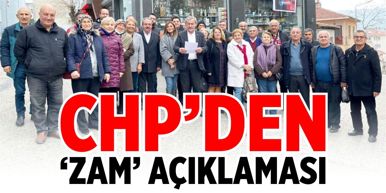 CHP’den ‘ZAM’ açıklaması