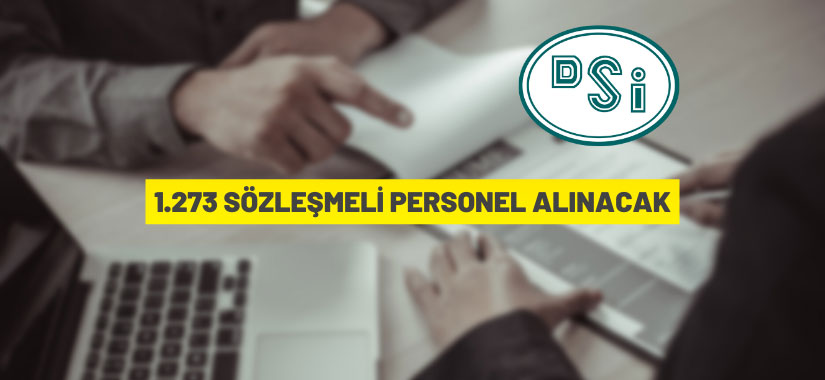 DSİ 1273 Sözleşmeli Personel alacak