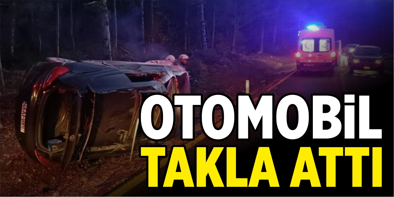 Otomobil takla attı