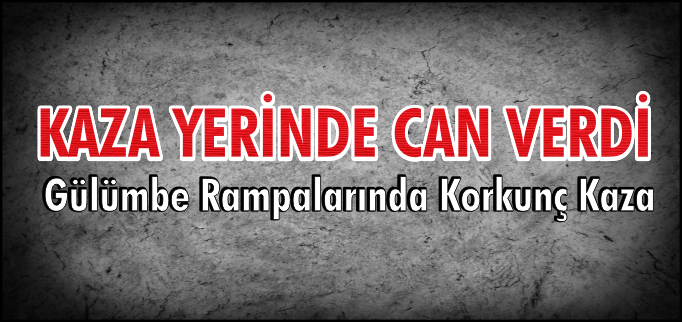 KAZA YERİNDE CAN VERDİ