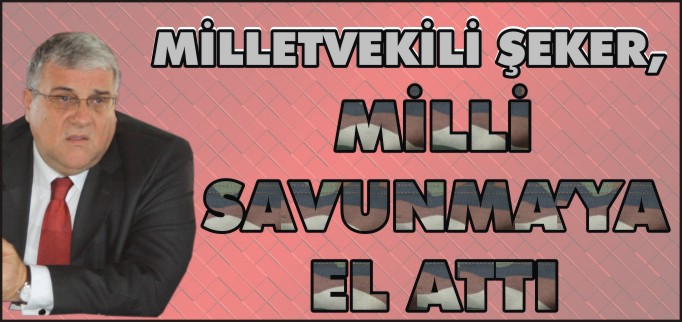 MİLLETVEKİLİ ŞEKER, MİLLİ SAVUNMA’YA EL ATTI