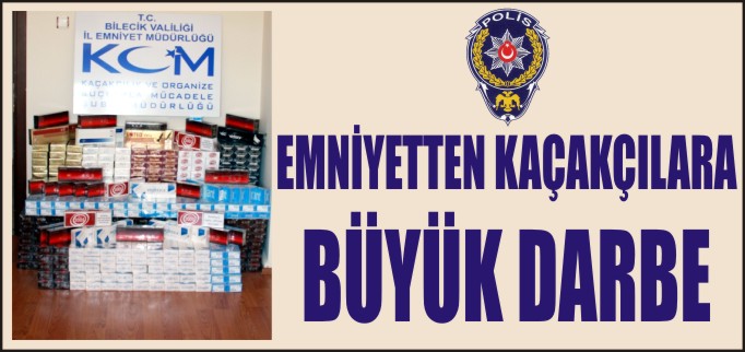 EMNİYETTEN KAÇAKÇILARA BÜYÜK DARBE