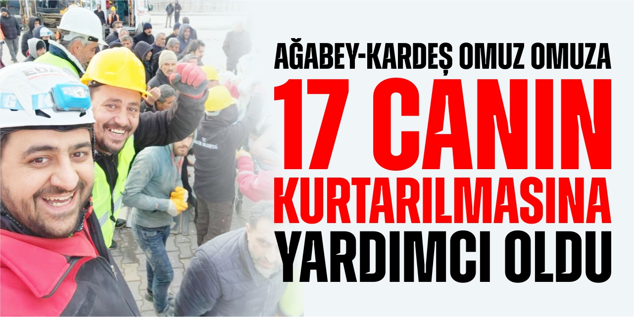 Ağabey-kardeş omuz omuza 17 canın kurtarılmasına yardımcı oldu