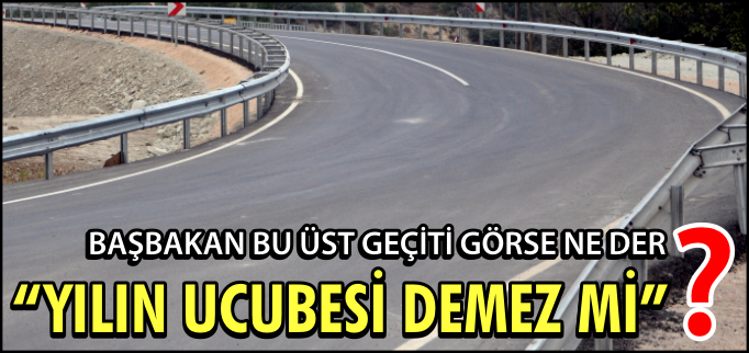 BAŞBAKAN BU ÜST GEÇİTİ GÖRSE NE DER, "YILIN UCUBESİ" DEMEZ Mİ?