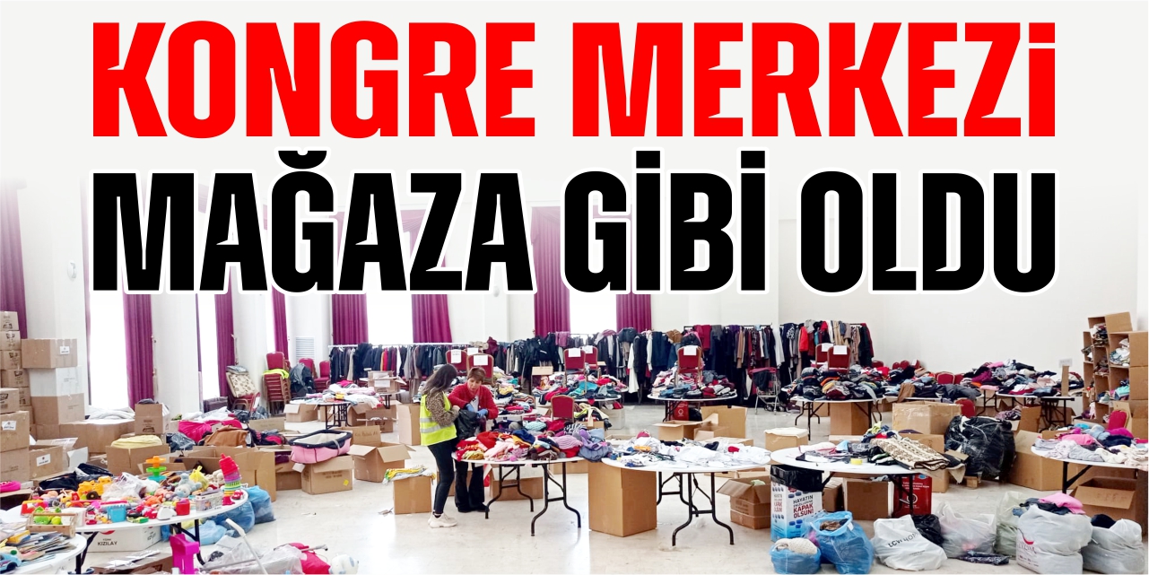 Kongre merkezi mağaza gibi oldu