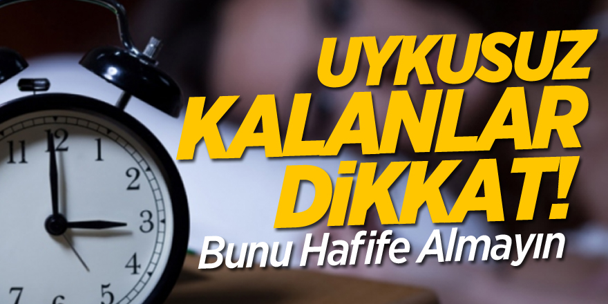 Bunu Hafife Almayın!