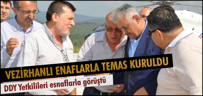 VEZİRHANLI ESNAFLARLA TEMAS KURULDU