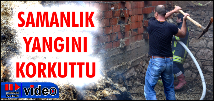 SAMANLIK YANGINI KORKUTTU