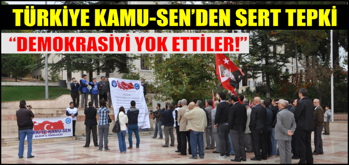 "DEMOKRASİYİ YOK ETTİLER"