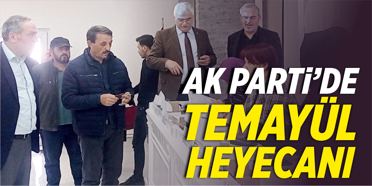 AK Parti'de temayül heyecanı