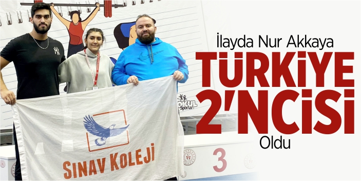 İlayda Nur Türkiye 2’ncisi oldu