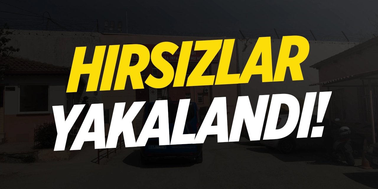 Bilecik'te kablo hırsızları yakalandı!