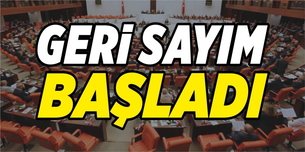 Geri sayım başladı