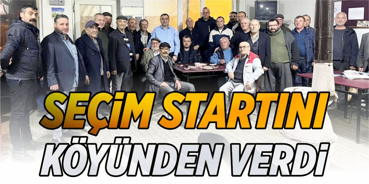 Seçim startını köyünden verdi