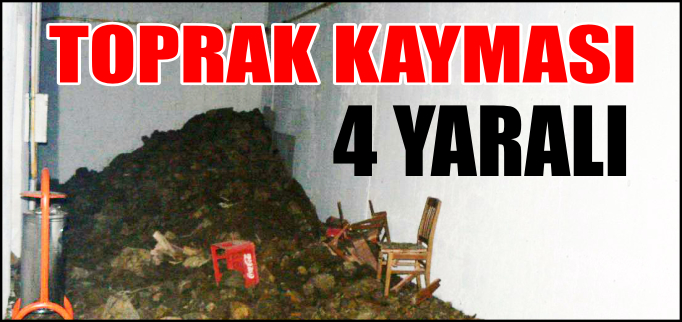 BOZÜYÜK’TE TOPRAK KAYMASI