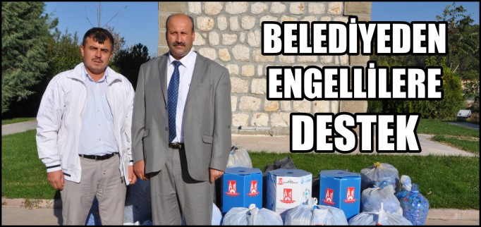 BELEDİYEDEN ENGELLİLERE DESTEK