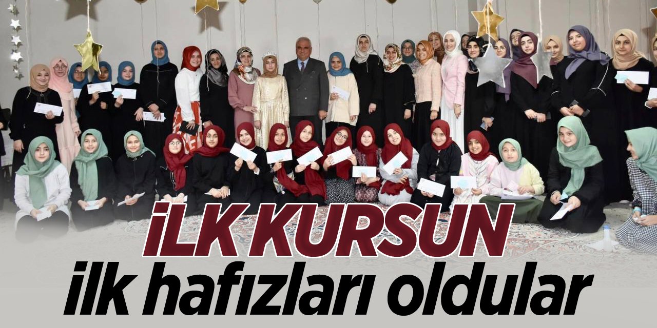 İlk kursun ilk hafızları oldular