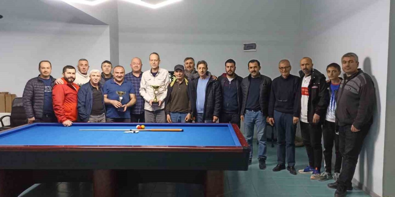 Bozüyük’te 3 bant bilardo turnuvası heyecanı yaşandı