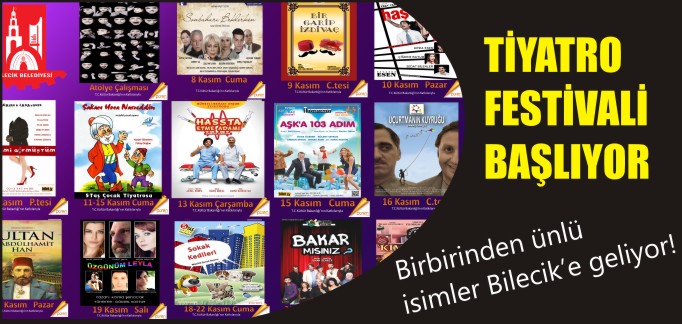 TİYATRO FESTİVALİ BAŞLIYOR