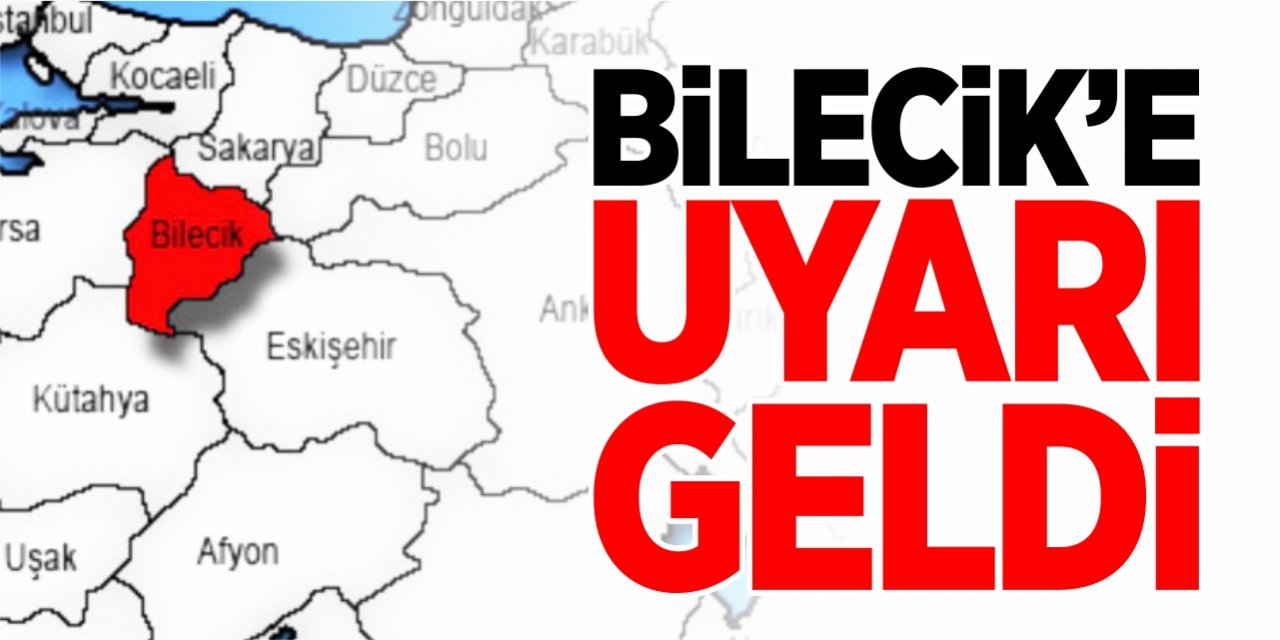 Bilecik'e sağanak yağış uyarısı!