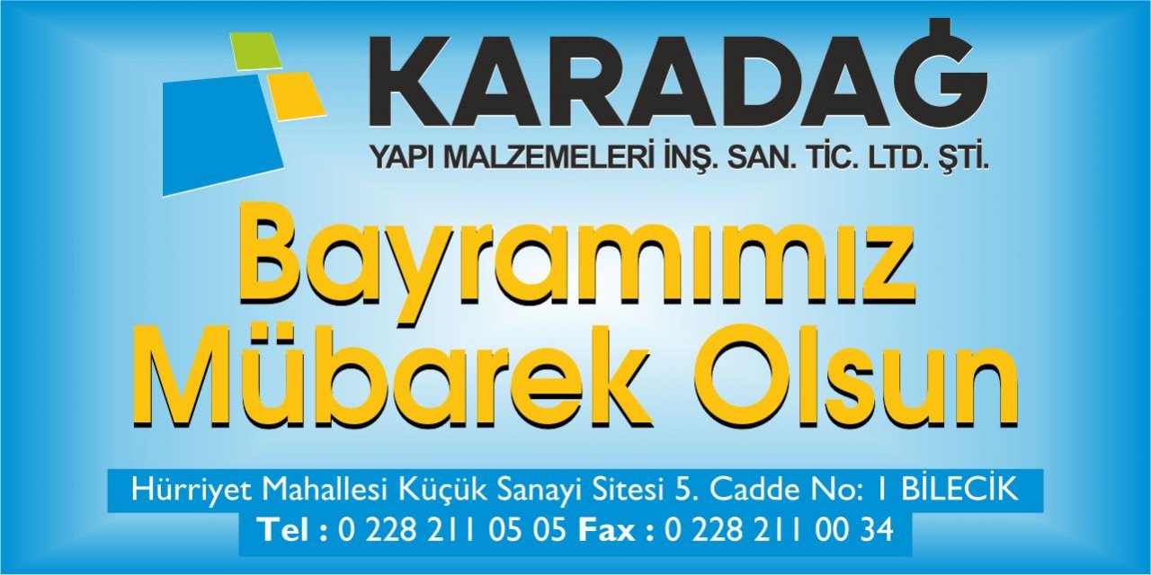 Karadağ Yapı Malzemeleri - Ramazan Bayramı Tebrik İlanı