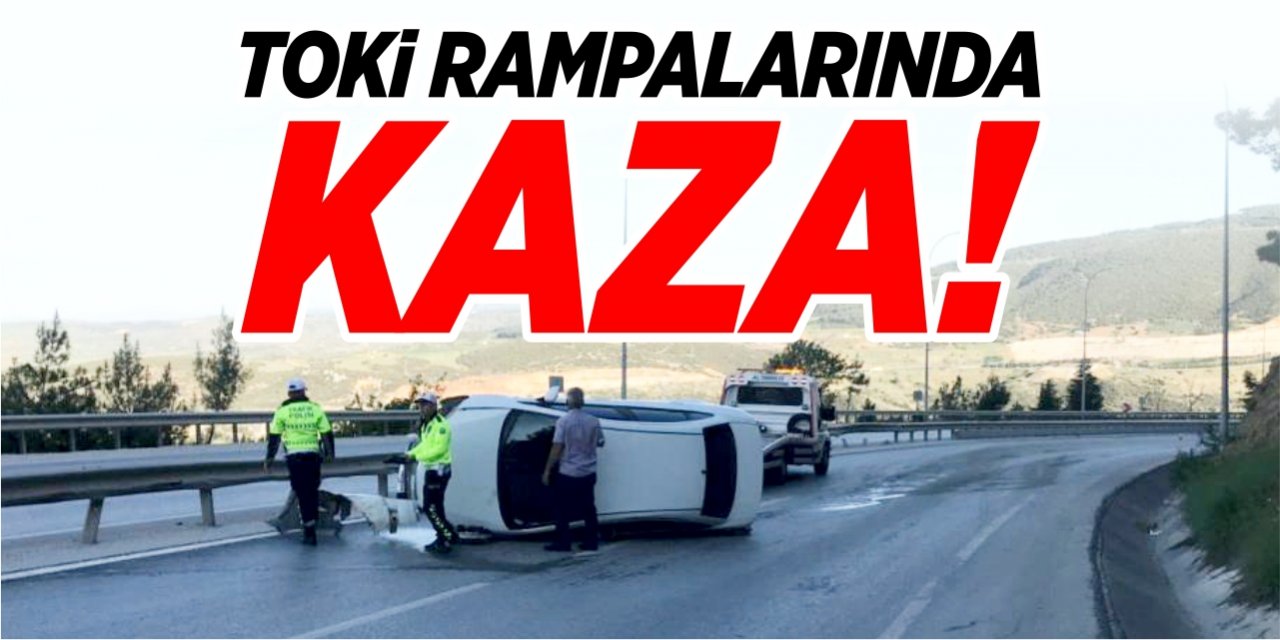 TOKİ rampalarında kaza