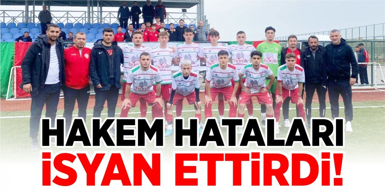 Hakem hataları isyan ettirdi!