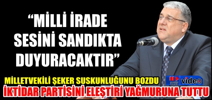"MİLLİ İRADE SESİNİ SANDIKTA DUYURACAKTIR"