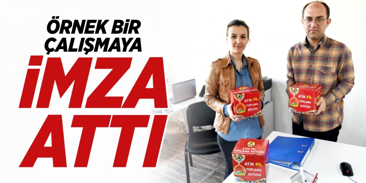 Örnek bir çalışmaya imza attı