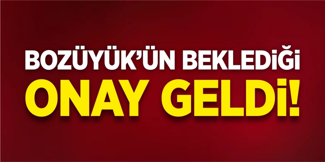 Bozüyük'ün beklediği onay geldi