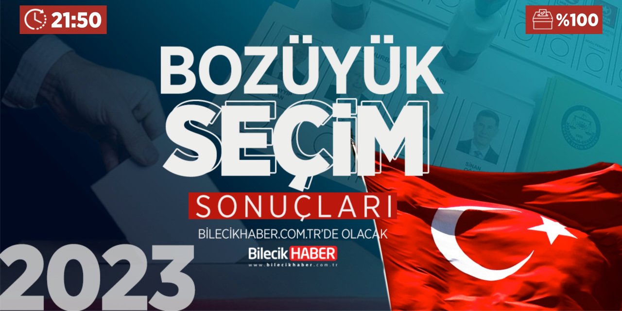 Bilecik Bozüyük Seçim Sonuçları! | 2023 Bozüyük AK Parti, CHP, MHP, İYİ Parti oy oranları Bilecik Haber’de