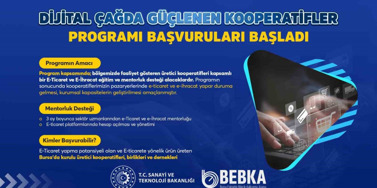 Kooperatifler, BEBKA’nın e-ticaret programıyla büyüyecek