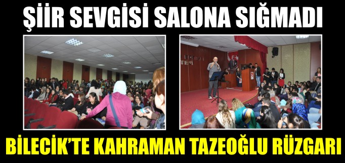 ŞİİR SEVGİSİ SALONA SIĞMADI