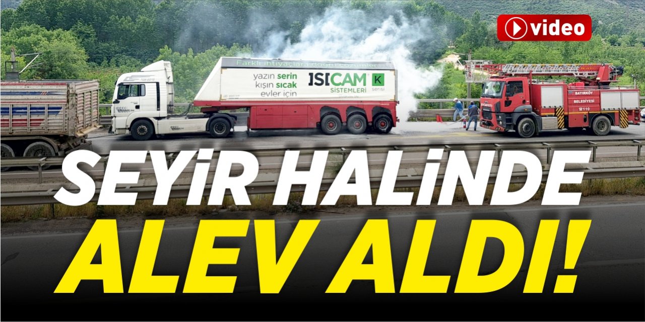 Seyir hailnde alev aldı!