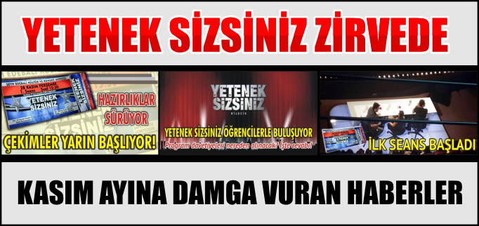 YETENEK SİZSİNİZ ZİRVEDE