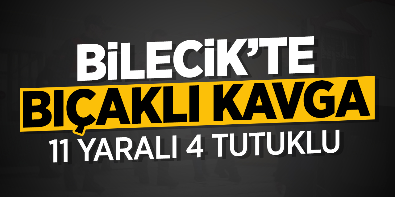 Bilecik'te bıçaklı kavga; 11 yaralı 4 tutuklu